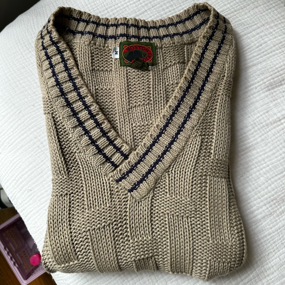 Vintage Boston Trader’s sweater vest. Size M
